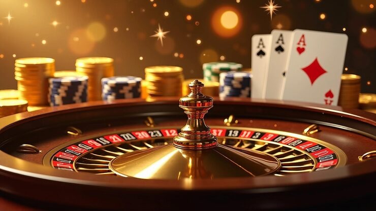 Live Texas Hold'em Bonus dealer at idntoto studio with community cards displayed